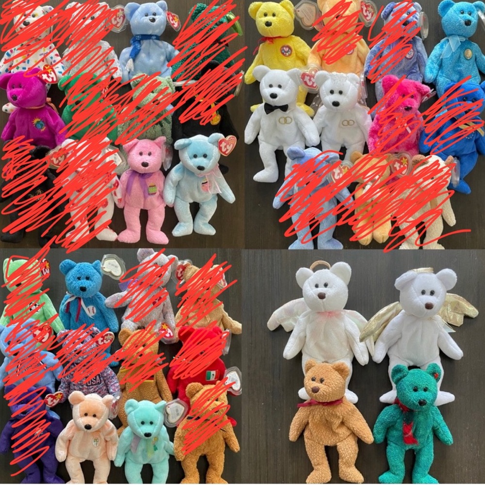 Ty Beanie Babies Bears - $8 for 1, $4 each when bundled